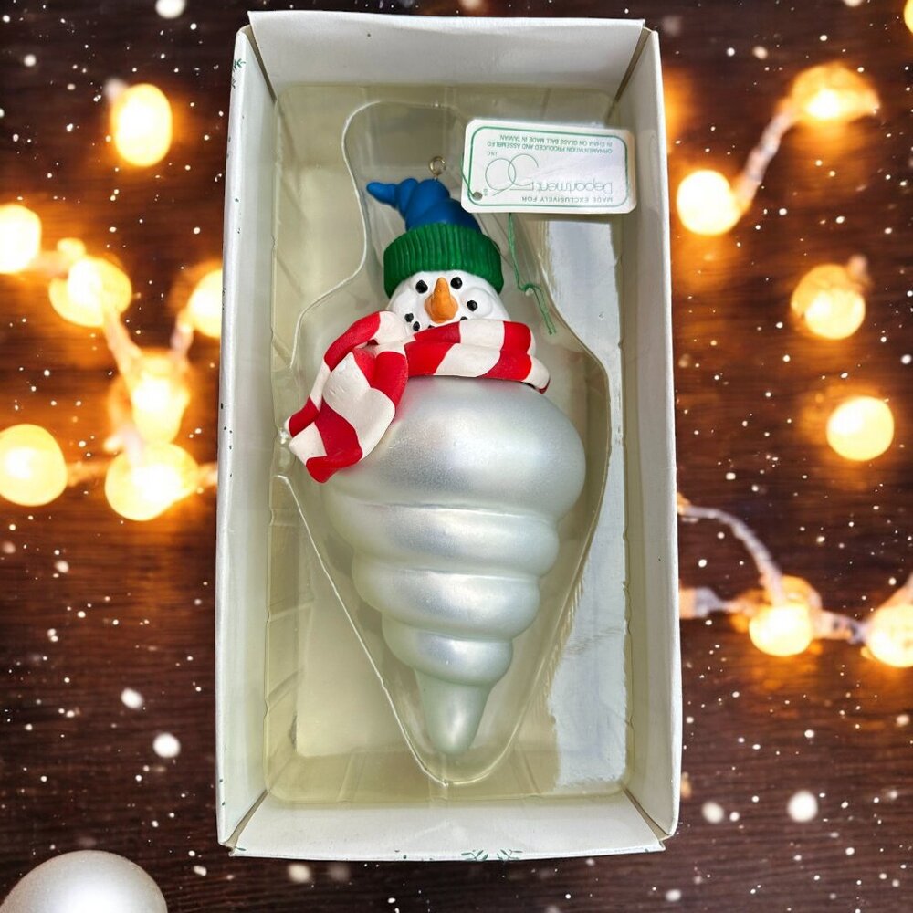 Dept 56 Noel Snowman Christmas Ornament from 1990s